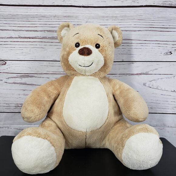 Built a Bear Workshop Beige Tan Teddy Bear Plush 15'' - Picture 1 of 9